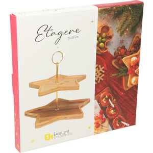 Etagere - Sternform - 2 Etagen