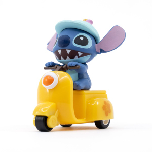 Disney Stitch - Rückzugfahrzeug - Motorrad - gelb