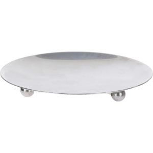Kerzenteller silber - Edelstahl - ø ca. 8,5 cm