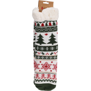 Socken mit Weihnachtsmotiv - Einheitsgröße Erwachsene - 1 Paar