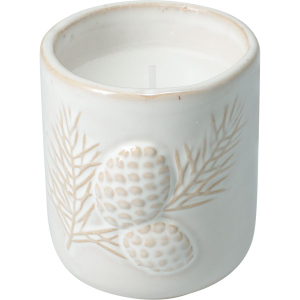 Kerze im Keramiktopf - Höhe ca. 7,5 cm - 1 Stück