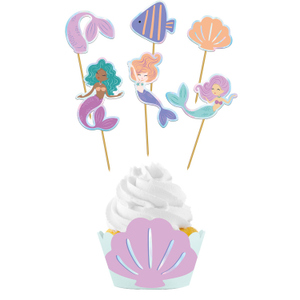 Cupcake Deco Set - Happy Birthday - Mermaid Magic 