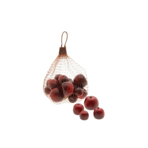 Streudeko Äpfel - im Netz - rot - 20 Stück