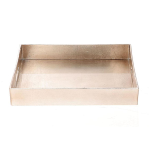 Dekotablett - champagner - ca. 32 x 27 x 5 cm