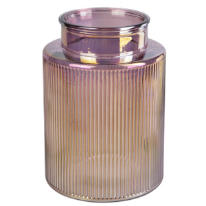 Glasvase - Lila - ca. 15 x 21 cm