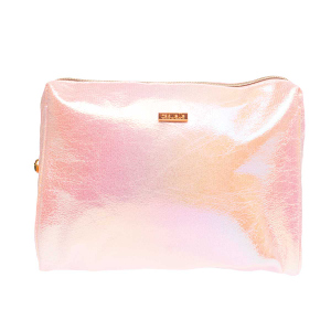 Kulturbeutel - glänzend weiß oder rosa - 1 Stück