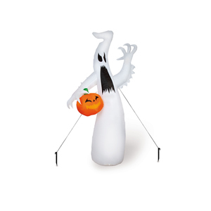 Halloweenfigur - Geist mit Kürbis - aufblasbar
