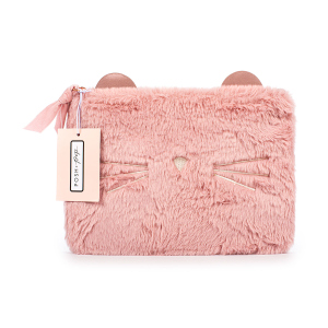 Kosmetiktasche - Katze - in Felloptik