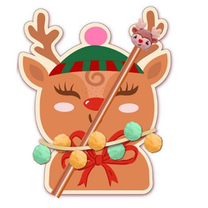 Notizblock mit Stift - Rentier