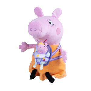 Peppa Wutz - Plüschfigur Mama Wutz mit Baby Evie - ca. 33 cm