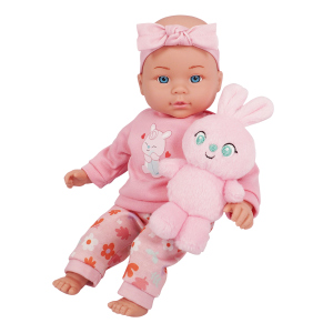 Puppe Maggy mit Plüschhase - ca. 30 cm