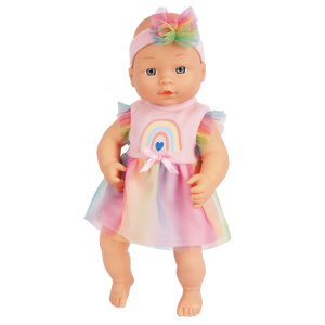 Puppe Maggy mit Kleiderschrank - ca. 30 cm