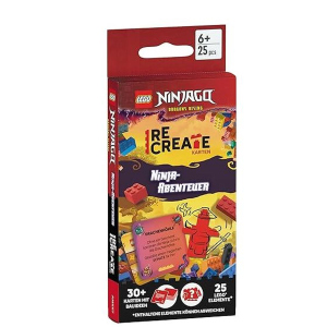 LEGO® ReCreate Karten - Ninja-Abenteuer - mit LEGO-Elementen 