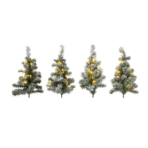 40er LED Mini-Weihnachtsbäume - 4er Set 