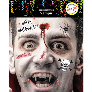 Gesichtstattoo - Vampir