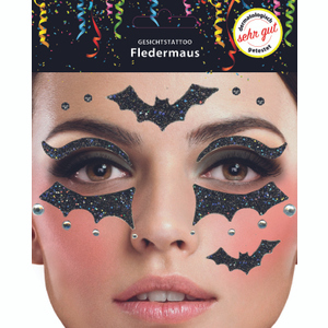 Gesichtstattoo - Fledermaus