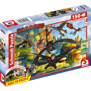 Dragons - Kinderpuzzle - Fliegende Drachen - 150 Teile