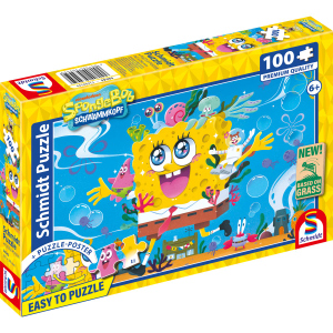 Sponge Bob - Kinderpuzzle - Abenteuer in Bikinibottom - 100 Teile