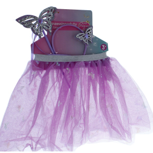 Prinzessinnentutu Schmetterling - lila - mit Zubehör