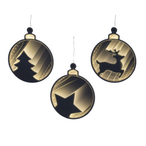 LED Infinity Christbaumkugel - warmweiß - ø ca. 12 cm - Innenbereich