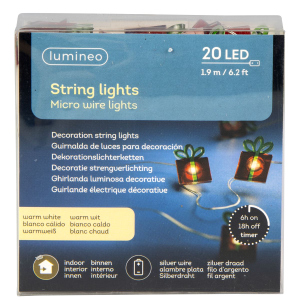 LED Lichterkette - Weihnachten - ca. 190 cm - warmweiß - Innenbereich