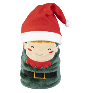 Weihnachts-Kuscheldecke - in Geschenkverpackung - ca. 70 x 100 cm - 1 Stück