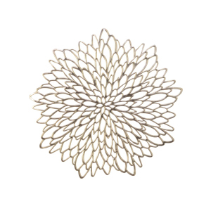 Tischset rund - gold - aus PVC - ø ca. 38 cm