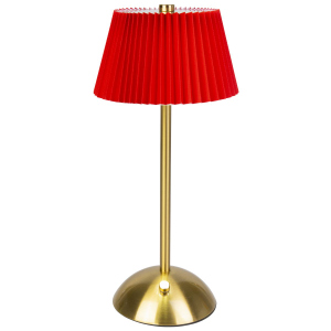 LED Tischlampe - rot/gold - ca. 15 x 15 x 30,5 cm