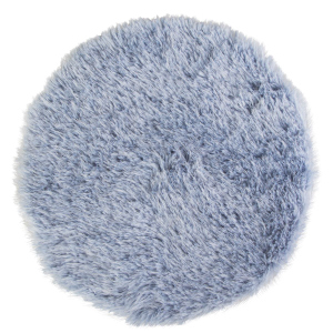 Kunstfell rund - hellblau - Polyester - ø ca. 38 cm