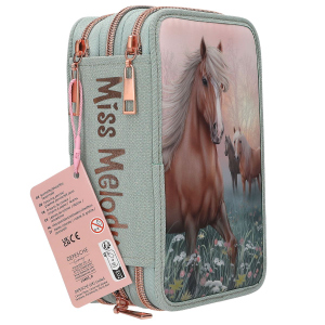 Miss Melody - 3 Fach Federtasche ROMANTIC FIELDS