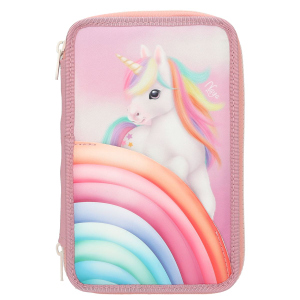 YLVI - 3 Fach Federtasche - Farbwolke