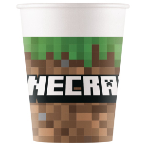 Minecraft - 8 Pappbecher - 200 ml