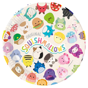 Squishmallows - 8 Pappteller - ca. Ø 23 cm