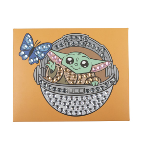 Star Wars - Crystal Art Junior - Leinwand Grogu