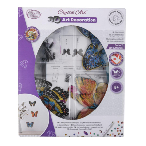 Crystal Art 3D - Schmetterling - 3er Set