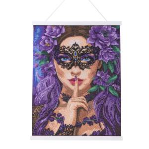 Crystal Art - Scroll-Kit - Blumen