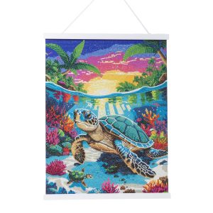 Crystal Art - Scroll-Kit - Schildkröte