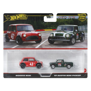 Hot Wheels - Fahrzeug 2er Pack - Morris/Mini