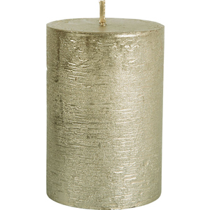 Stumpenkerze - Polar platin - ø ca. 7 cm