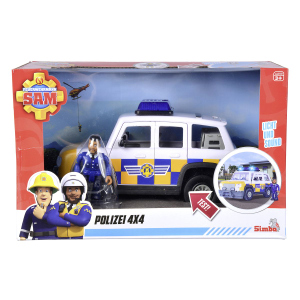Feuerwehrmann Sam - Poliozeiauto - 4x4 mit Figur