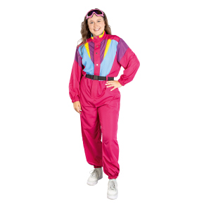Kostüm - Damen - Vintage Ski-Anzug - pink - in verschiedenen Größen erhältlich