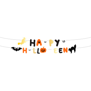 Girlande - Happy Halloween - 2 Buchstabenketten je 1,5m