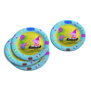 Peppa Pig - 6 Pappteller - ca. Ø 23 cm