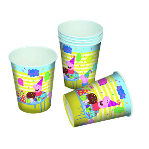 Peppa Pig - 6 Pappbecher - ca. 200 ml