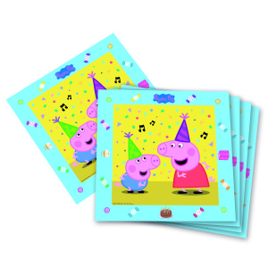 Peppa Pig - 20 Servietten - ca. 33 x 33 cm