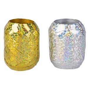 2 Eiknäuel - gold/silber - ca. 200 x 0,7 cm