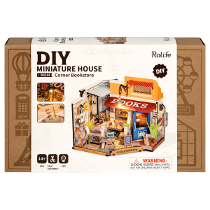 DIY - Holz Bastelset - Miniaturhaus - Buchladen
