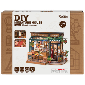 DIY - Holz Bastelset - Miniaturhaus - Bistro