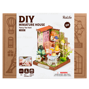 DIY - Holz Bastelset - Miniaturhaus - Tee-Ecke