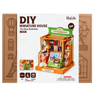 DIY - Holz Bastelset - Miniaturhaus - Lese-Ecke